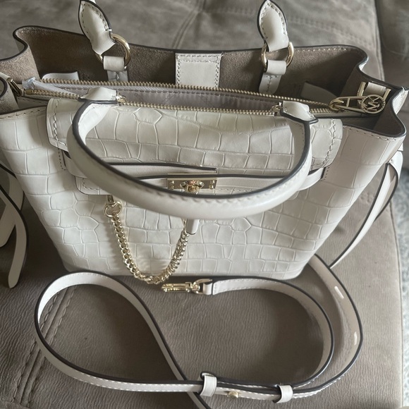 Michael Kors Hamilton Legacy Small Crocodile Embossed Leather - Picture 4 of 8